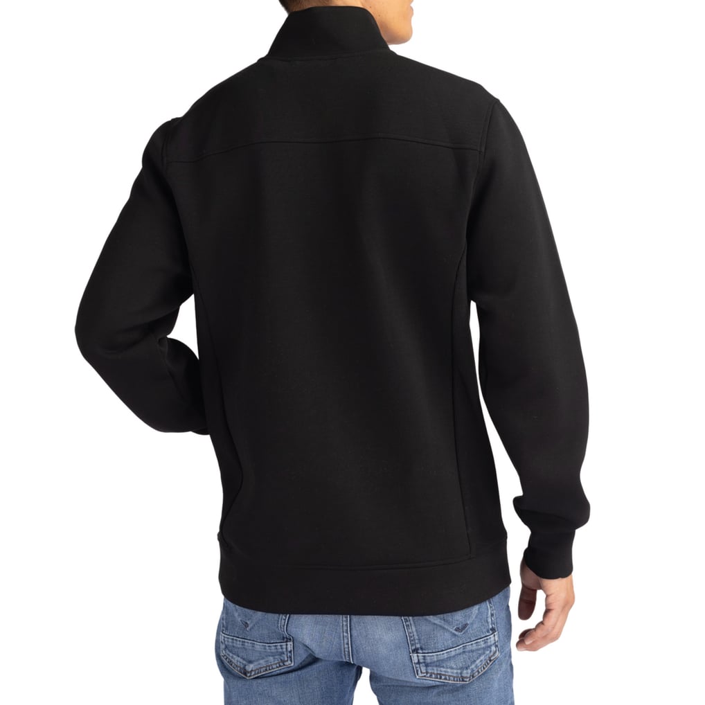  SMU Mustangs Cutter & Buck Roam Eco Recycled Quarter-Zip Pullover - Black